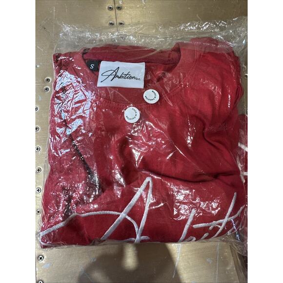 Red Ambition Shorts/Shirt Combo SMALL Unisex {77} - Picture 12 of 12